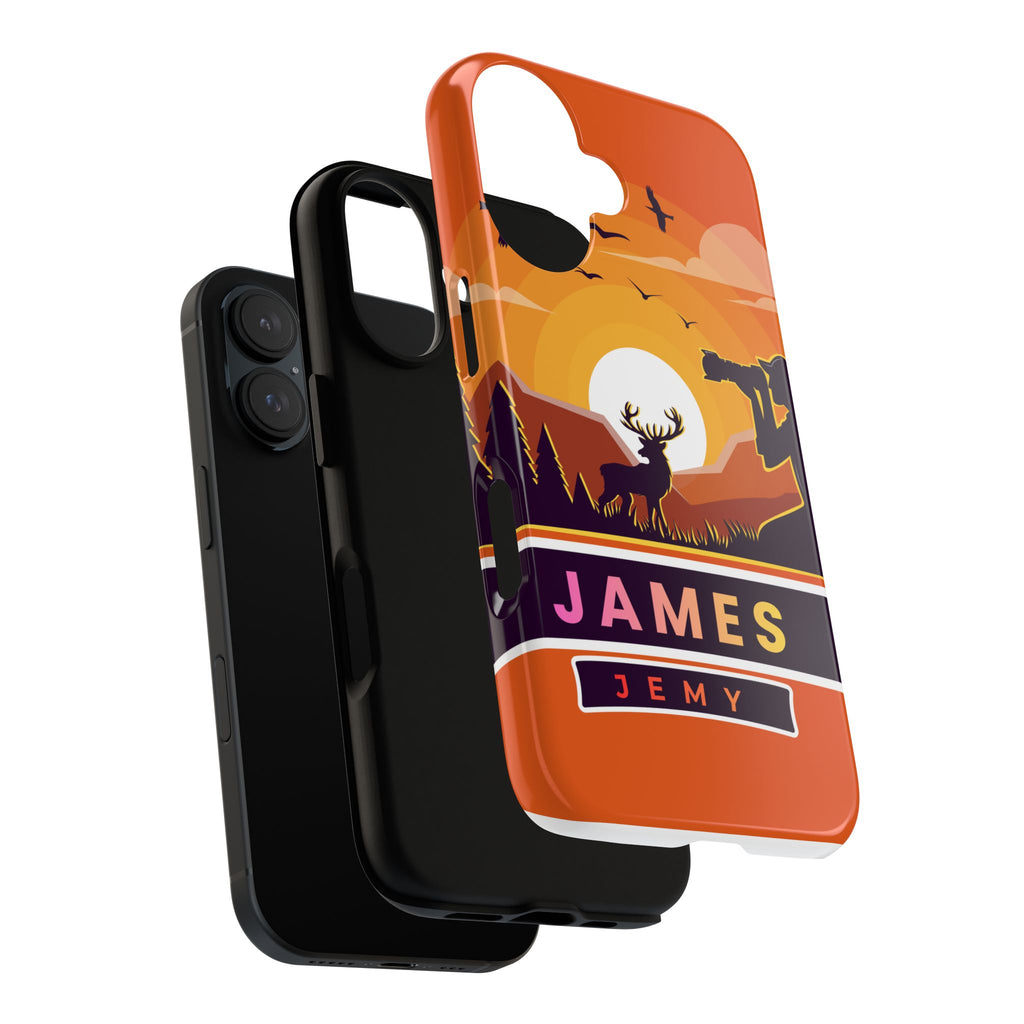 Personalized Hunting Sunset Phone Case — Custom Name "James"