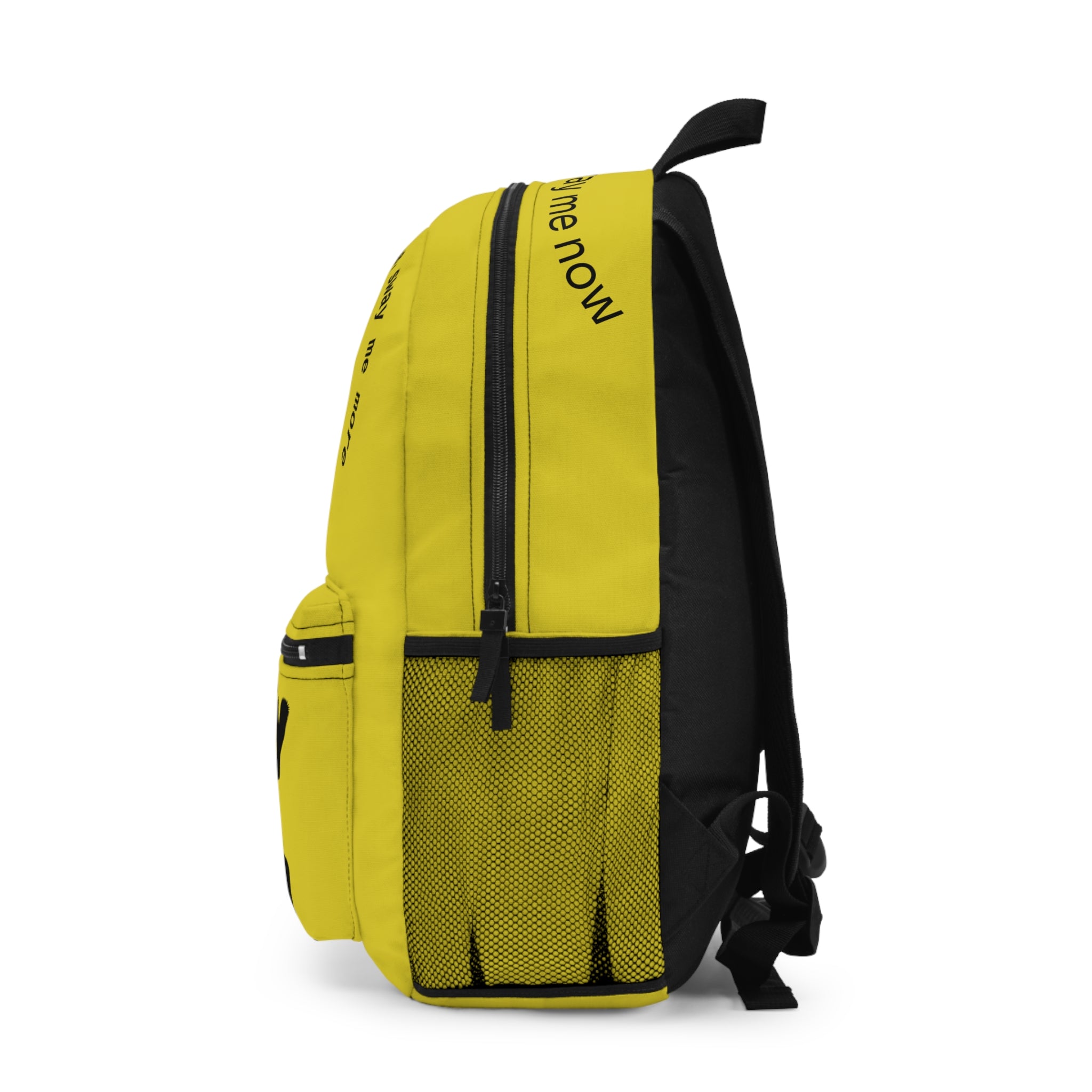Only You Heart Backpack — Yellow Romantic Lyrics School Bag