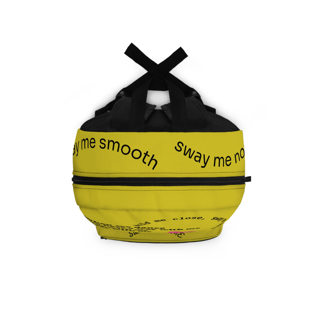 Only You Heart Backpack — Yellow Romantic Lyrics School Bag