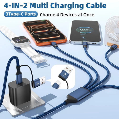 Mpatiby 4-in-2 Multi-Charging Cable