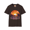 Sunset Deer Silhouette T-Shirt | Personalized Olivia Name